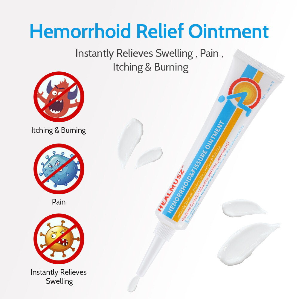 1~10X Hemorrhoids Remove Ointment Herbal Cream Relief Piles Pain Reduce Itching
