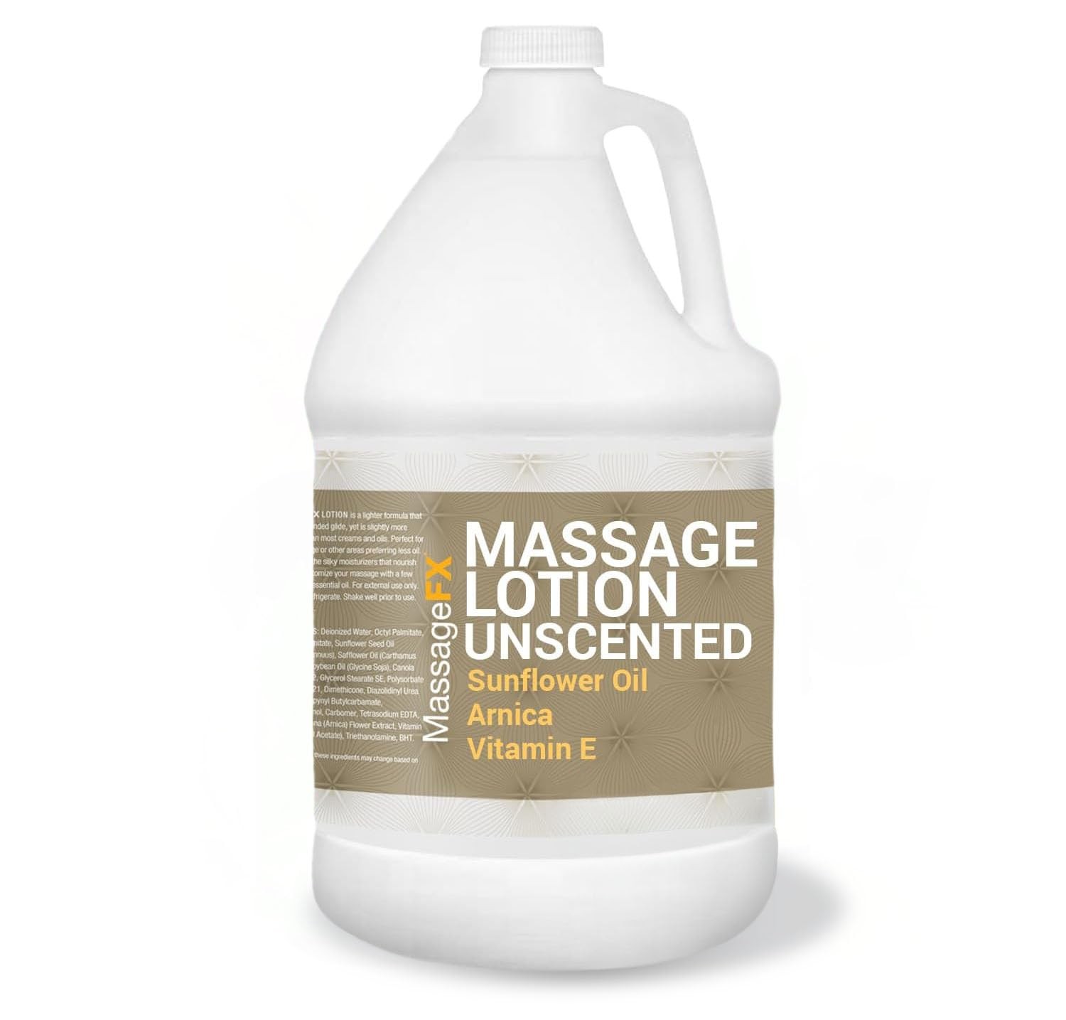 Massage Lotion Unscented 1 Gallon Non Sticky Smooth Glide Formula Soothing Easy