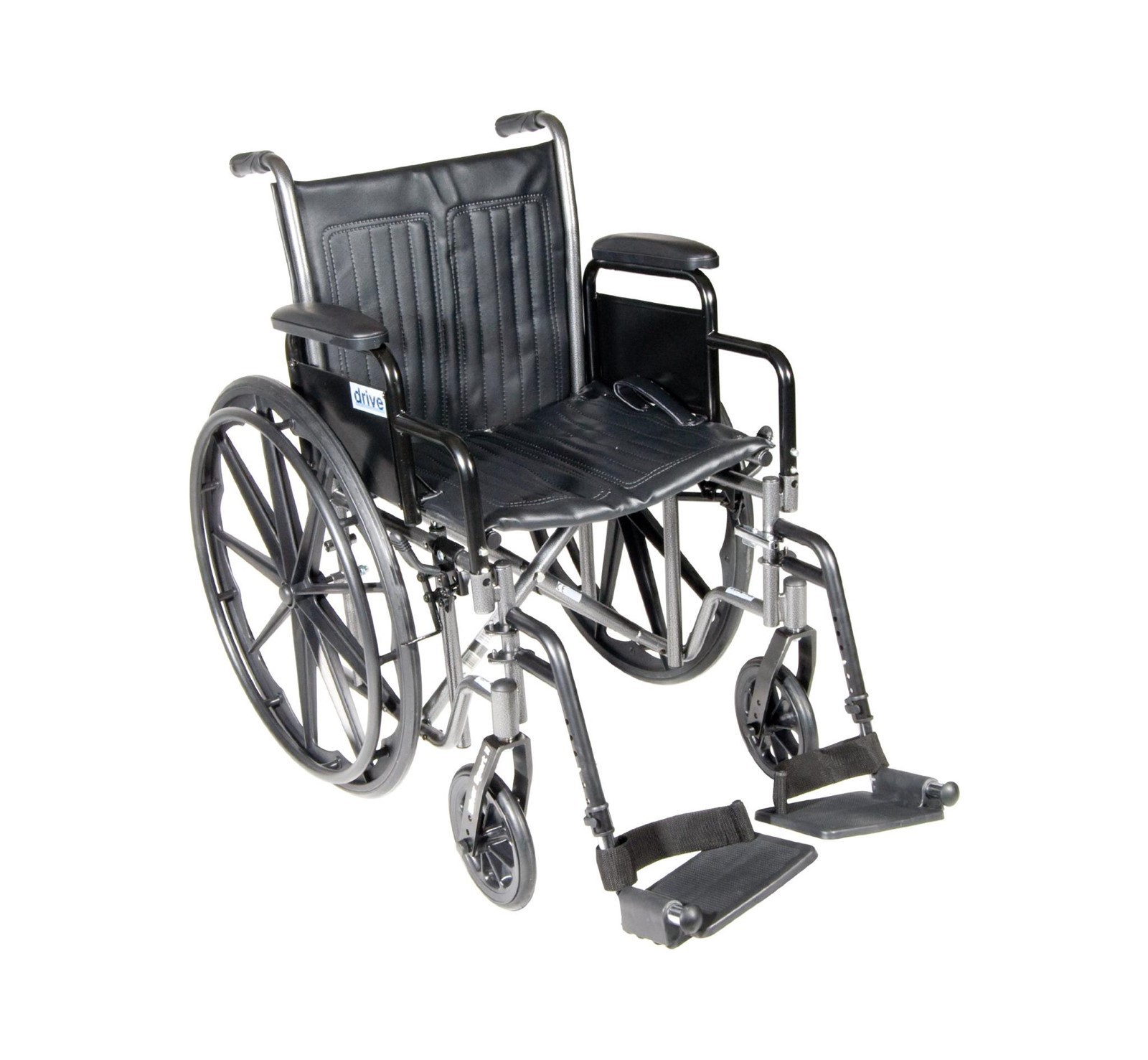 Drive Medical Silver Sport 2 Lightweight Folding Wheelchair SSP218DDA-SF