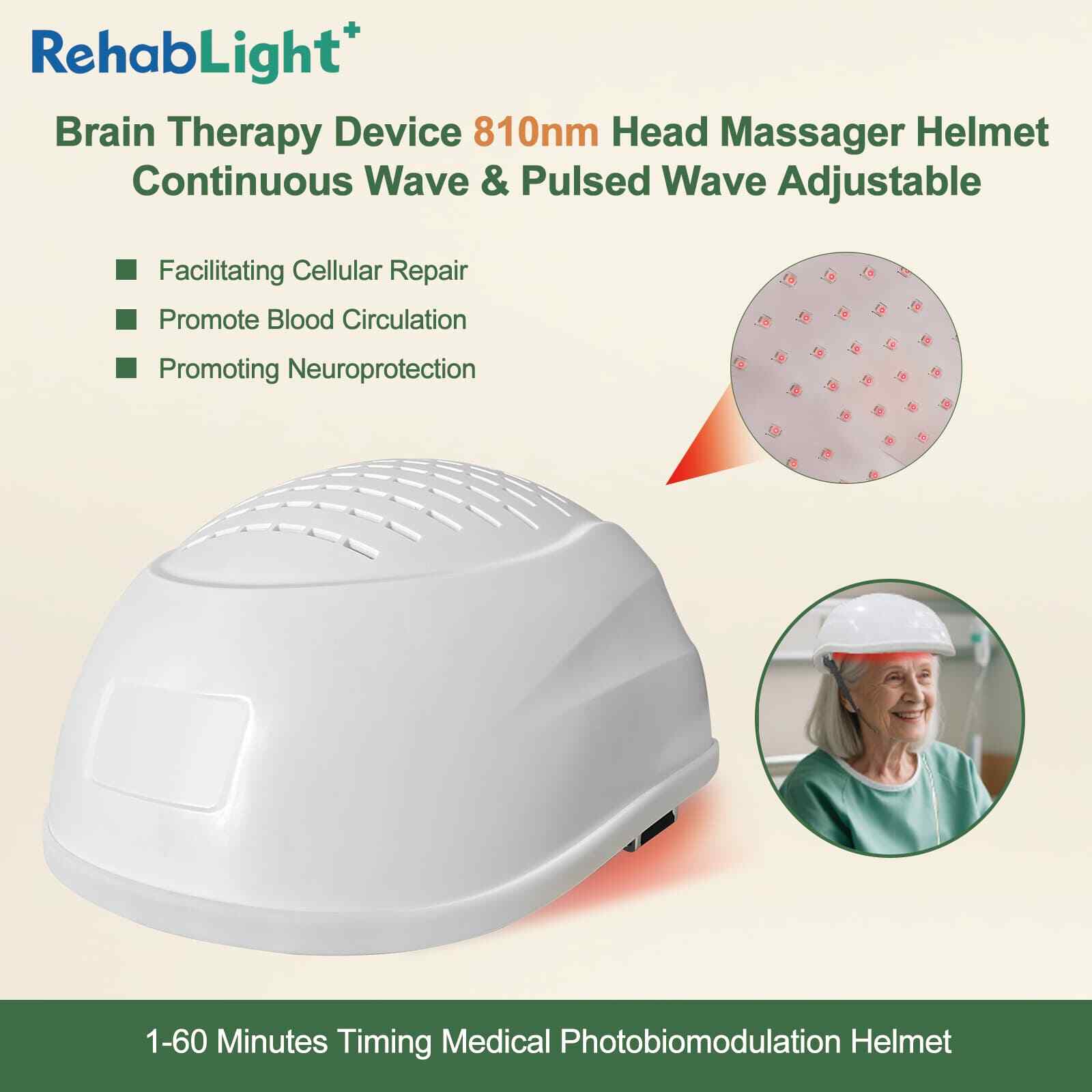 810nm Photobiomodulation Brain Helmet Fisioterapia PBM Infrared Therapy for TBI