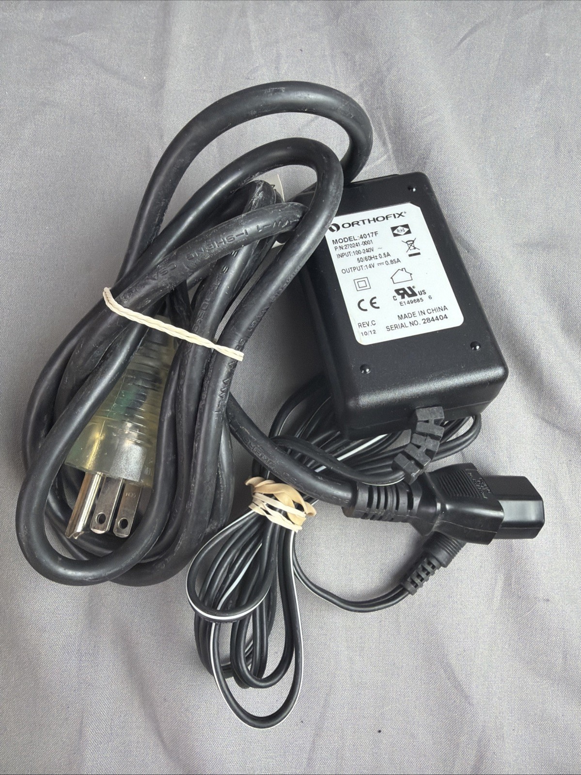 Orthofix Power Supply AC Adapter 4017F 14V 2212 2505 3202 Charger *READ*