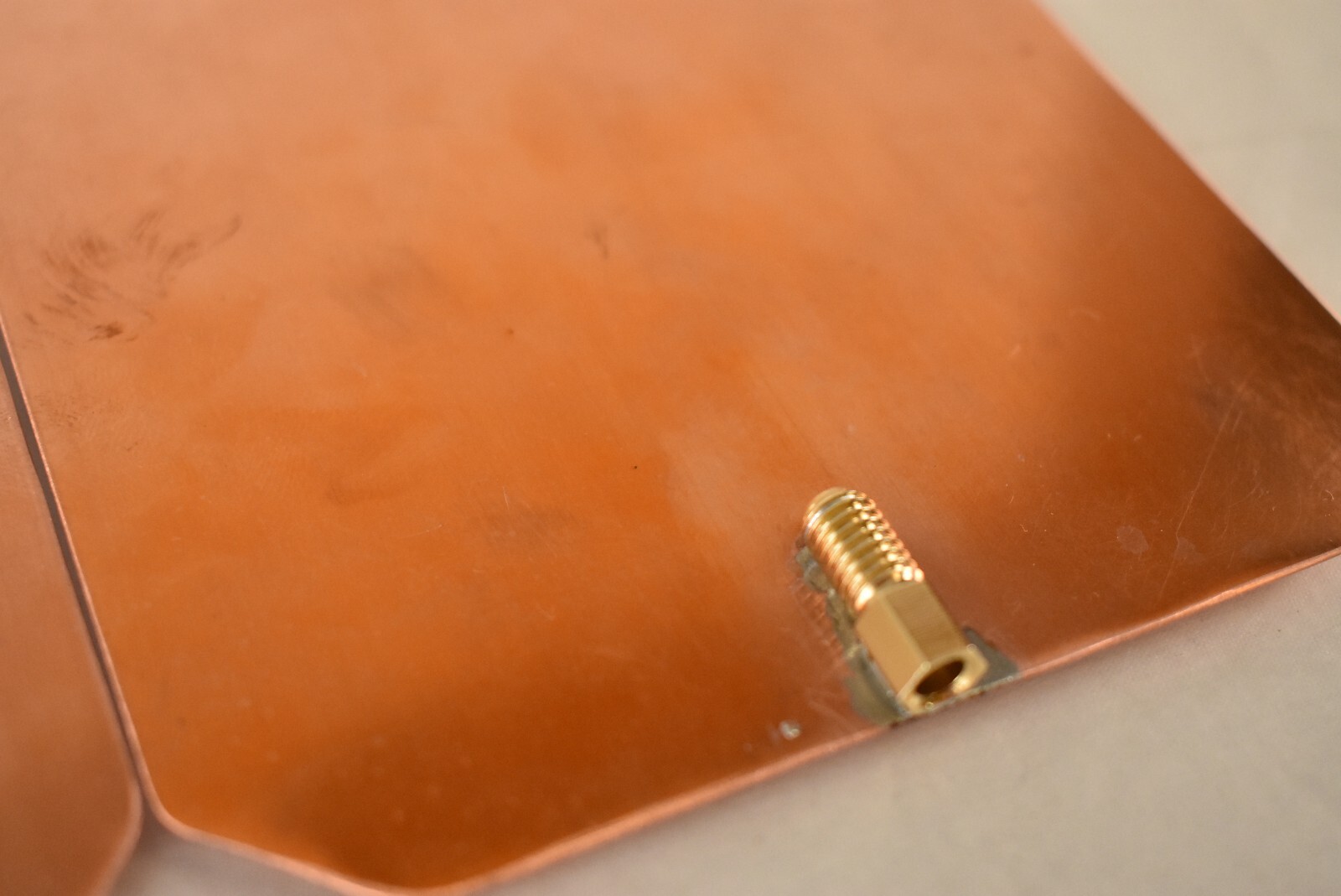 Pair Heavy-Gauge Copper Rife Machine Foot Pads for GB4000 and Others