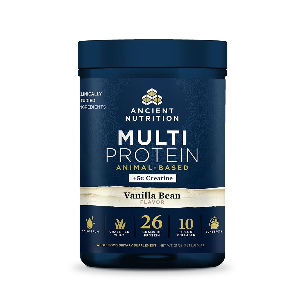 Protein Powder Multi Animal Based 26g Grass Fed Whey Collagen Ancient Nutrition