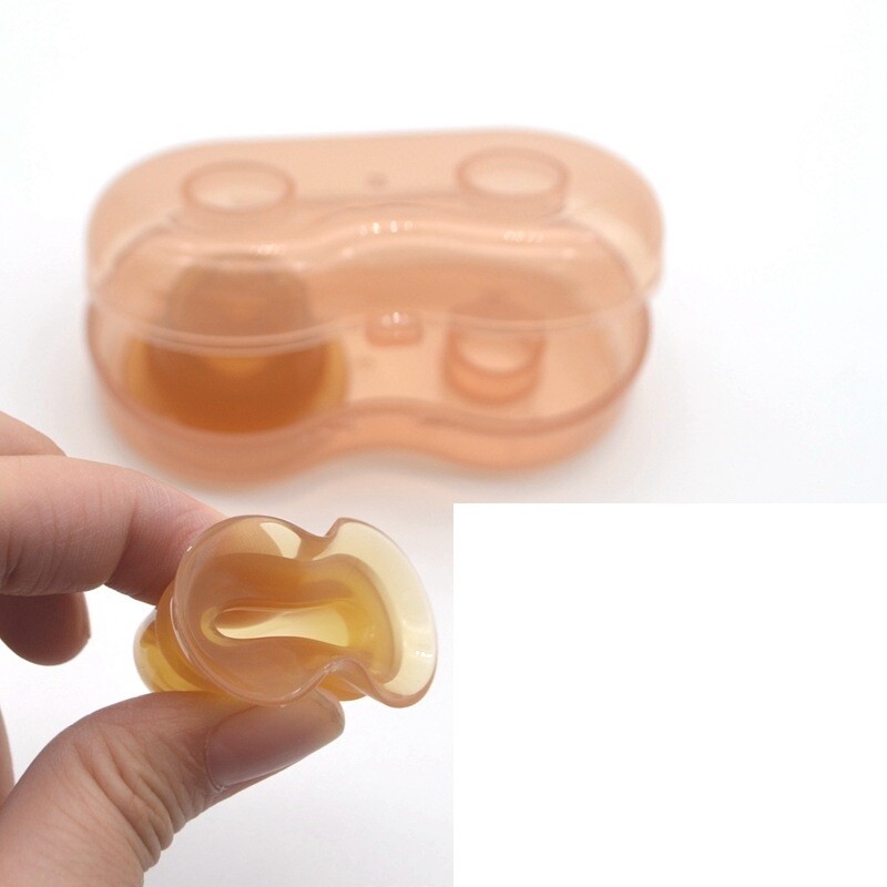 2Pair Silicone Nipplesuck Corrector for Women Flat Inverted Nipples Brown