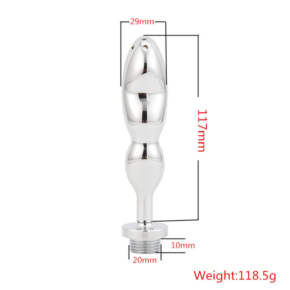 Metal Shower Enema System Vaginal Anal Cleaner Wash Colon Douche Nozzle Couples