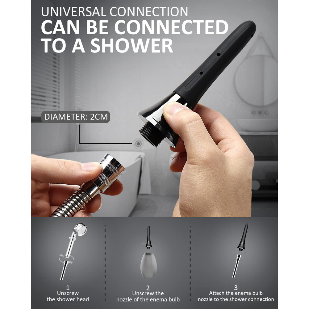 Reusable Portable Enema Kit Anti Backflow Douche Bottle Men Women