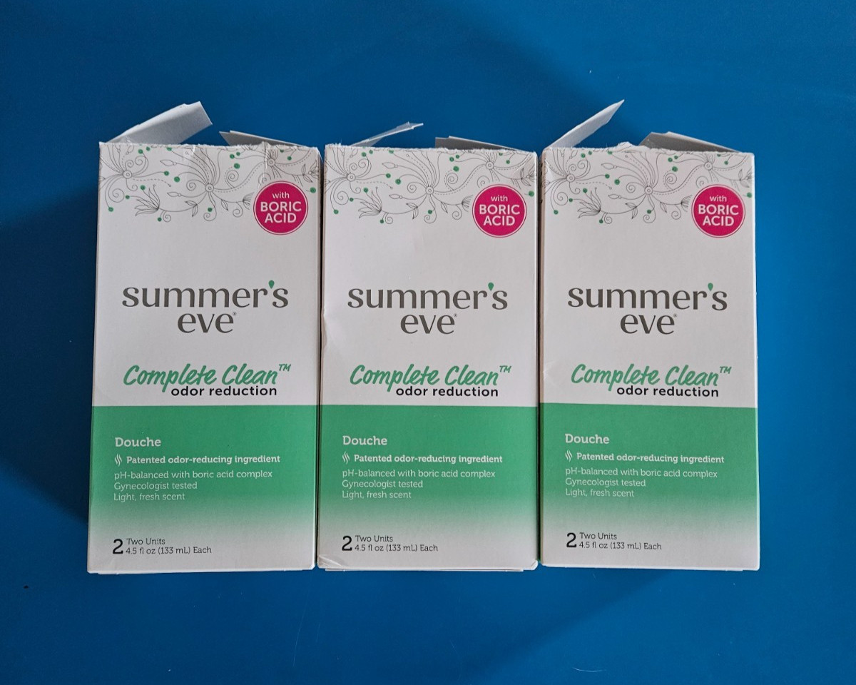 (3) Summer’s Eve Complete Clean Feminine Odor Reduction Douche 2 Count Each = 6