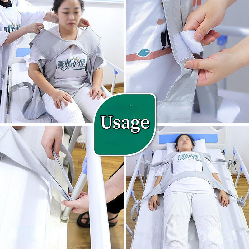Medical Anti-falling Bed for Bedridden Elderly Shoulder Harness Safety Belt