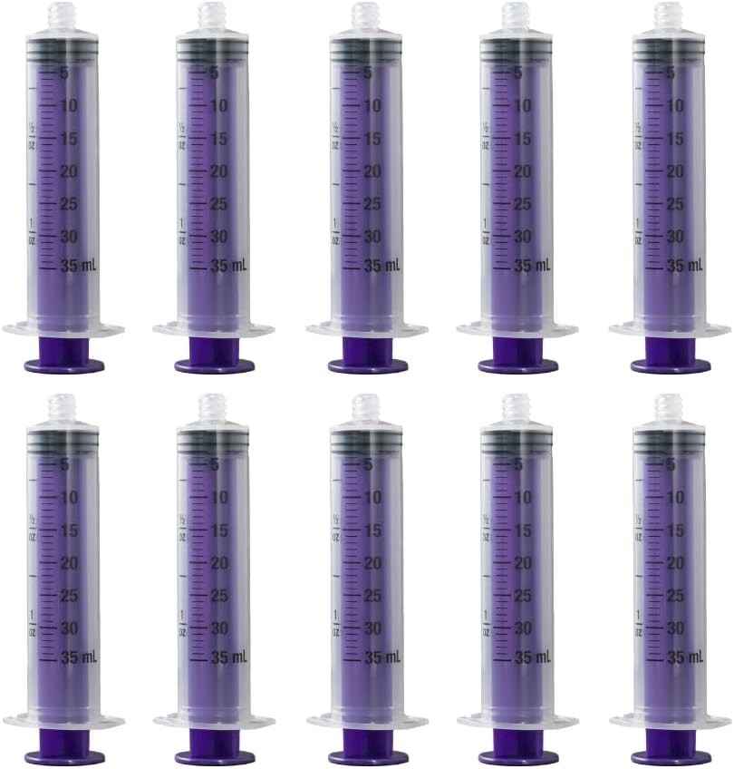 Vesco Medical ENFit Standard Tip Syringe 35mL Sterile Enteral Feeding Pack of 20