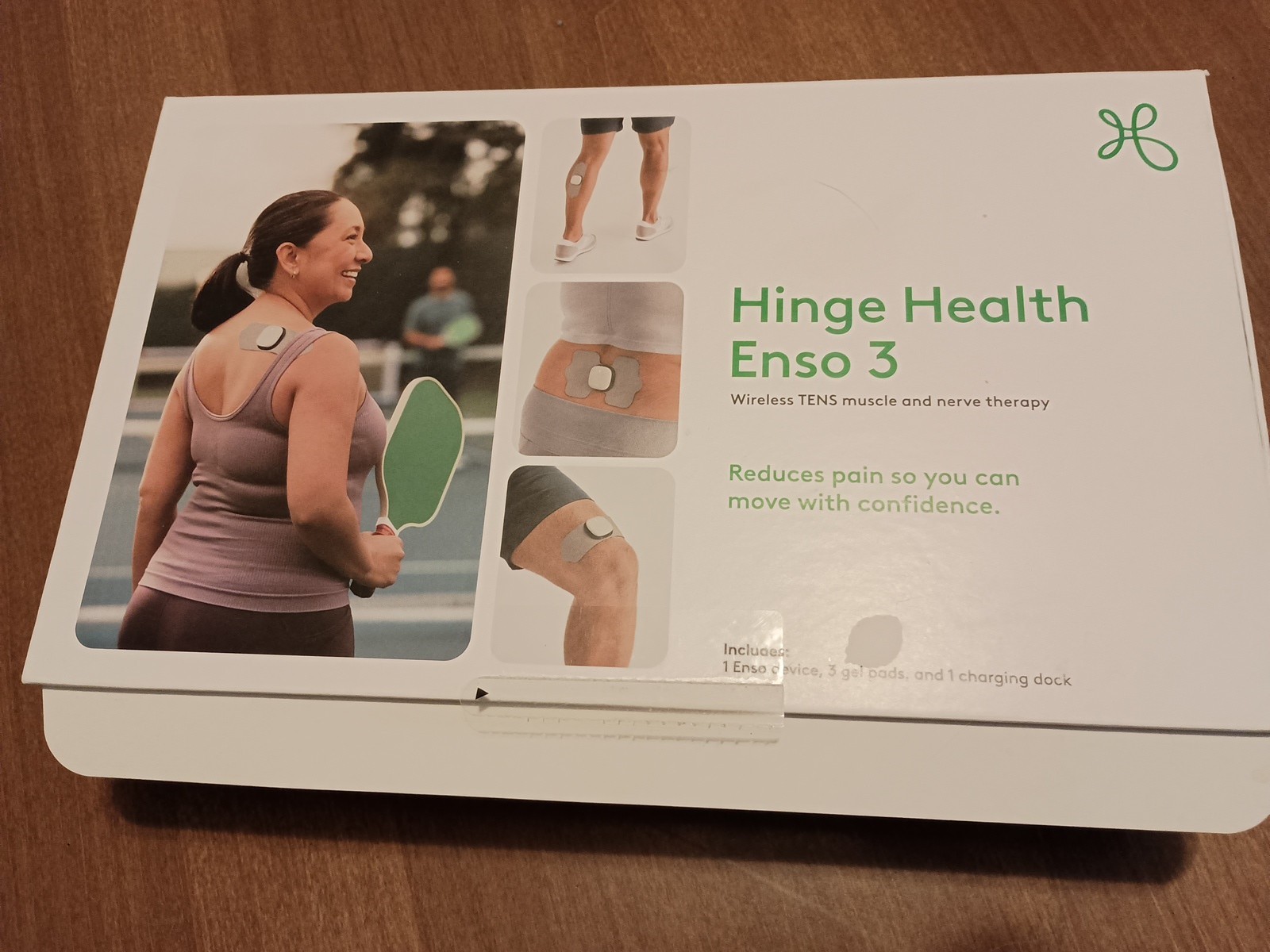Hinge Health Enso 3 Wireless TENS Muscle and Nerve Therapy Device New Open Box