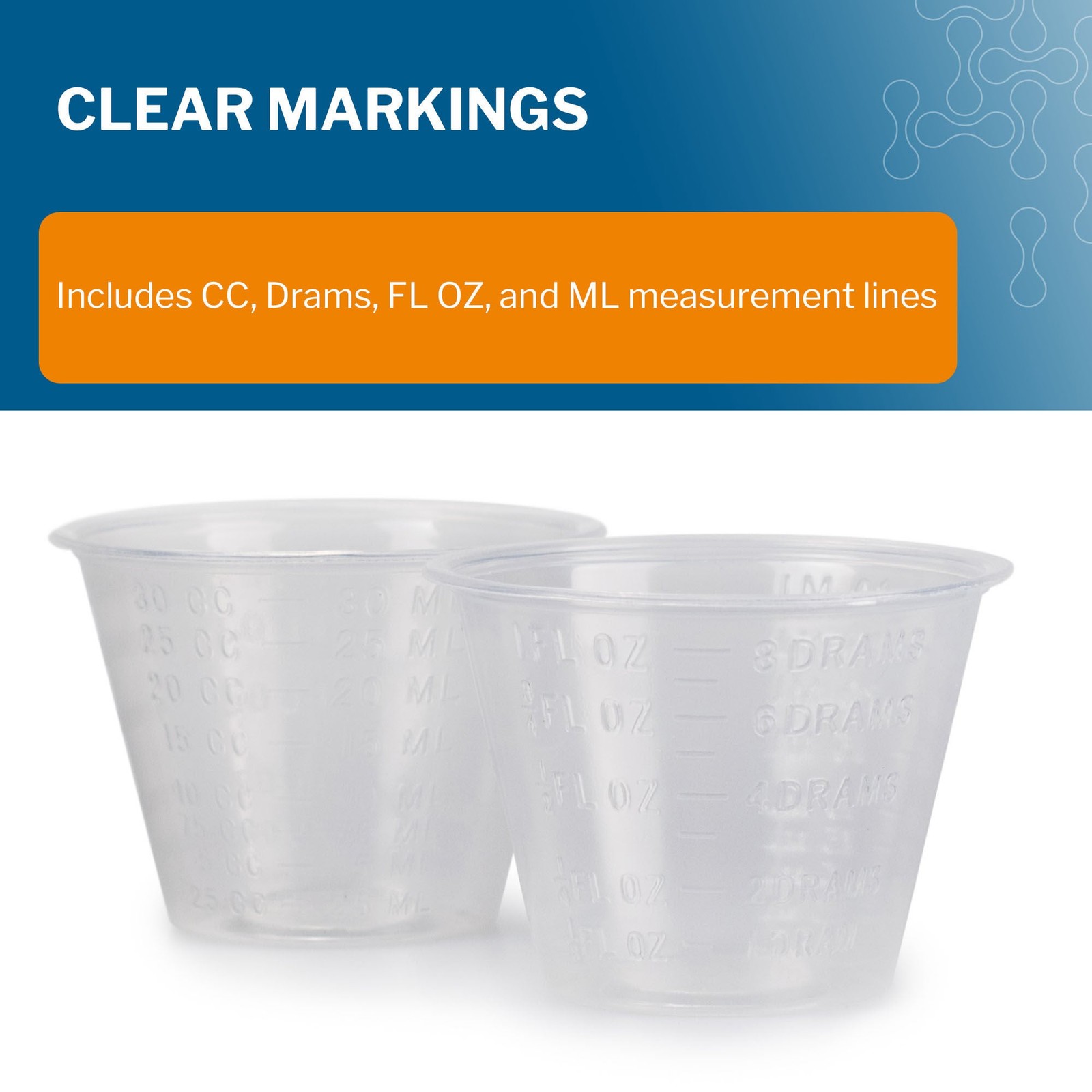 McKesson Clear Disposable 1 oz. Medicine Cup 16-9505 5000 per Case