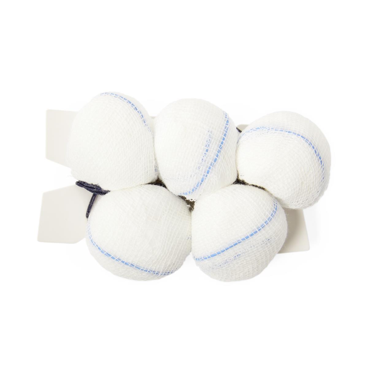 X-Ray Detectable Double-Strung Tonsil Sponge, Sterile, Size M, 1″, Pack of 5