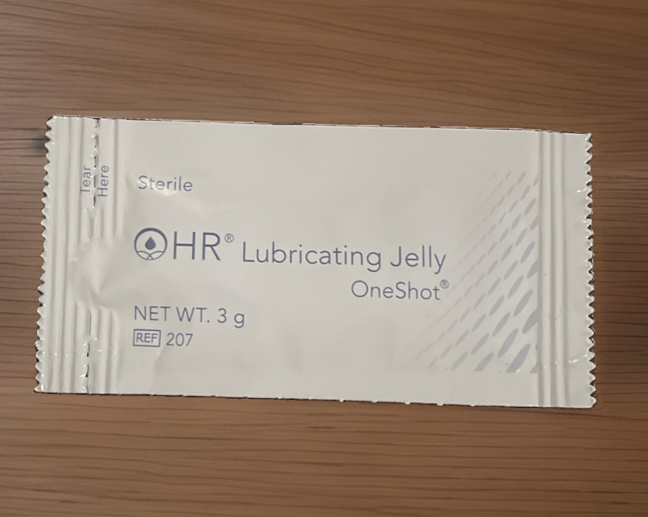 HR Sterile Lubricating Jelly Oneshot – 110 Packets 3g Each -Open Box