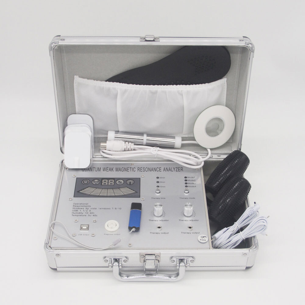 USA 14 Languages Quantum Magnetic Resonance Health Body Analyzer Massage Therapy