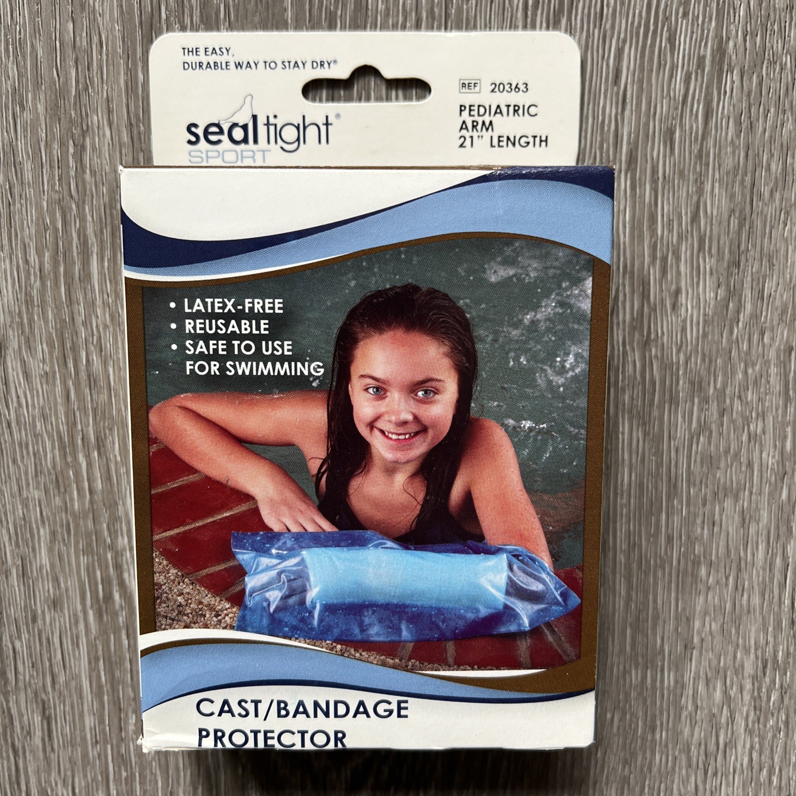 Seal Tight Sport Pediatric Cast/Bandage Protector Reusable Safe To Swim Arm 21”