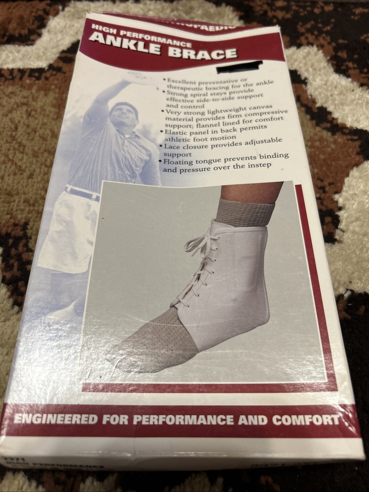 OTC High Performance Ankle Brace 2XL~ White