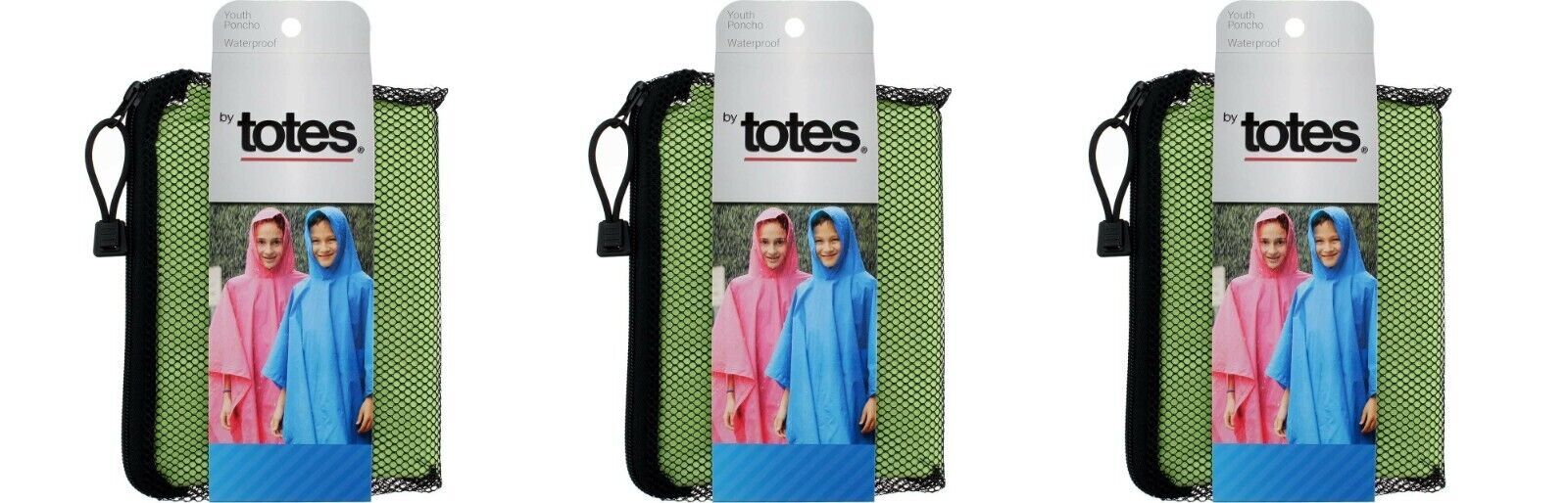 BL Raines Rain Poncho Youth Size Assorted Colors **Pack of 3**