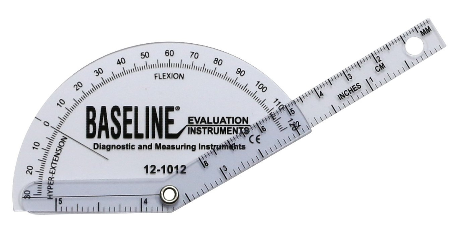 12-1012 Plastic Goniometer, Finger, Flexion to Hyper-Extension