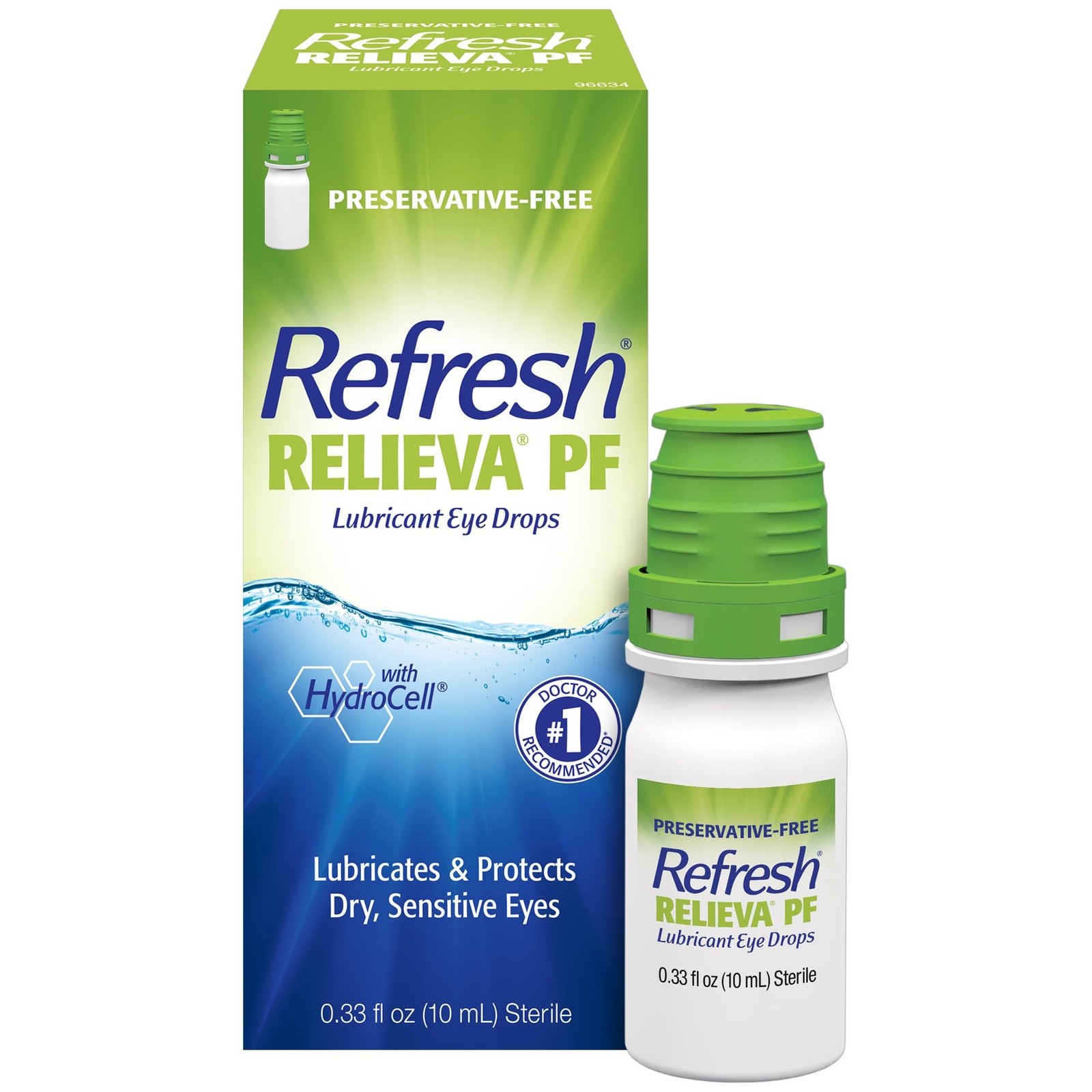 Eye Drops Artificial Tears Lubricant Preservative Free 0.33 fl oz RELIEVA