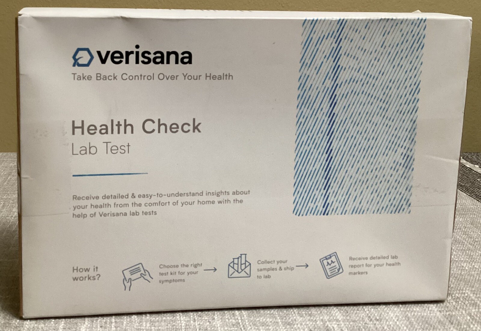 VERISANA Health Check Men’s General Wellness Comprehensive Lab Test Kit NEW