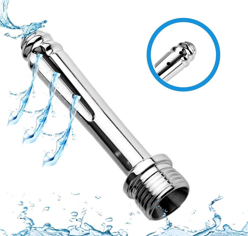 Anal Clean Shower Head Metal Reusable Enema Rectal Vaginal Cleaner Douche System
