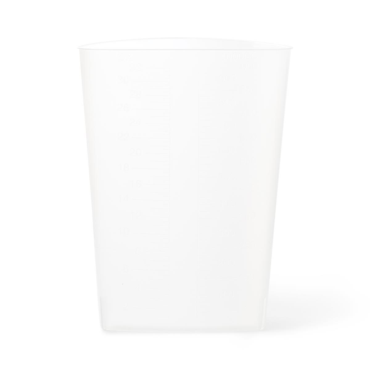 Grad Triangular Intake/Output Containers,32 oz Translucent, Case