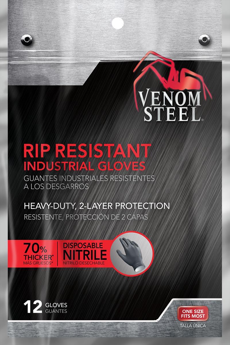 Venom Steel Disposable Two-Layer Nitrile Gloves, One Size, Each