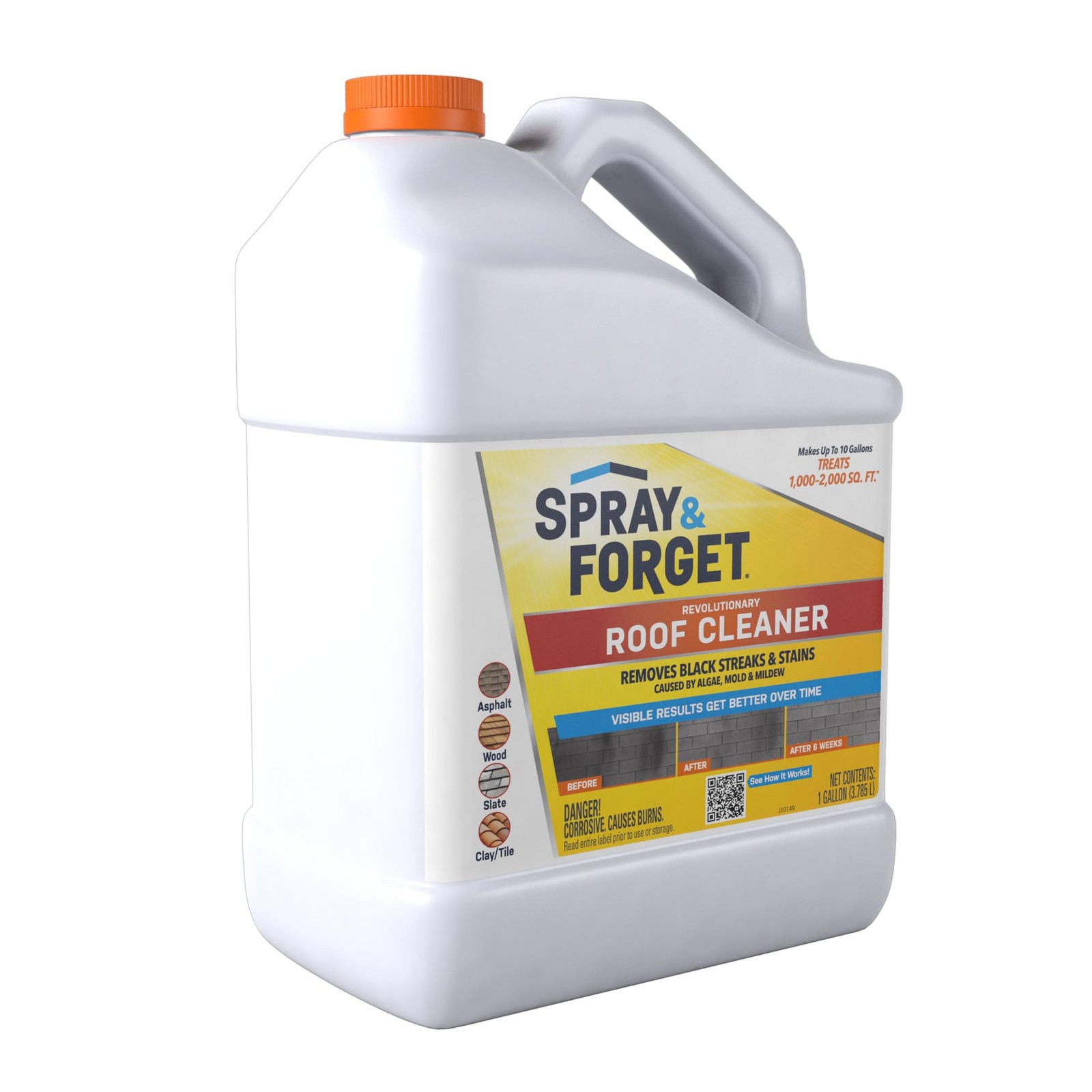 Cleaner Spray 1 Gallon Concentrated Forget SF101 Roof