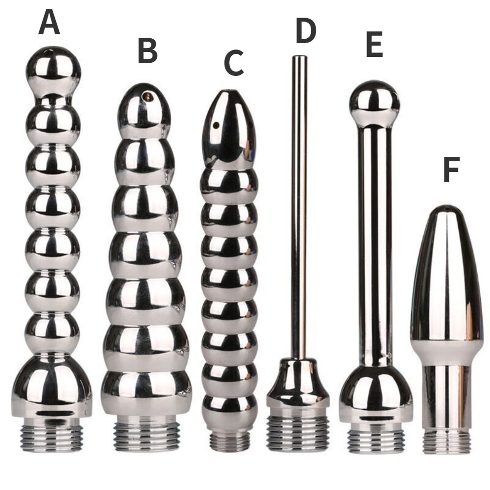 Metal Shower Cleansing Vaginal Anal Enema Colon Douche Enema System Colonic Set