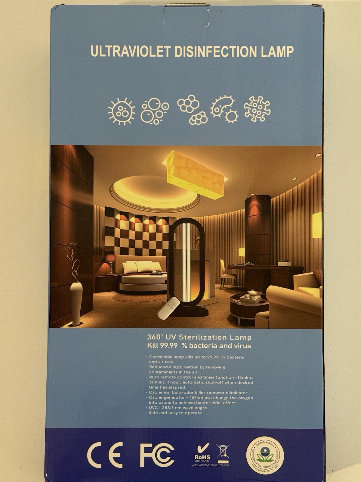 Ultraviolet Disinfection Lamp
