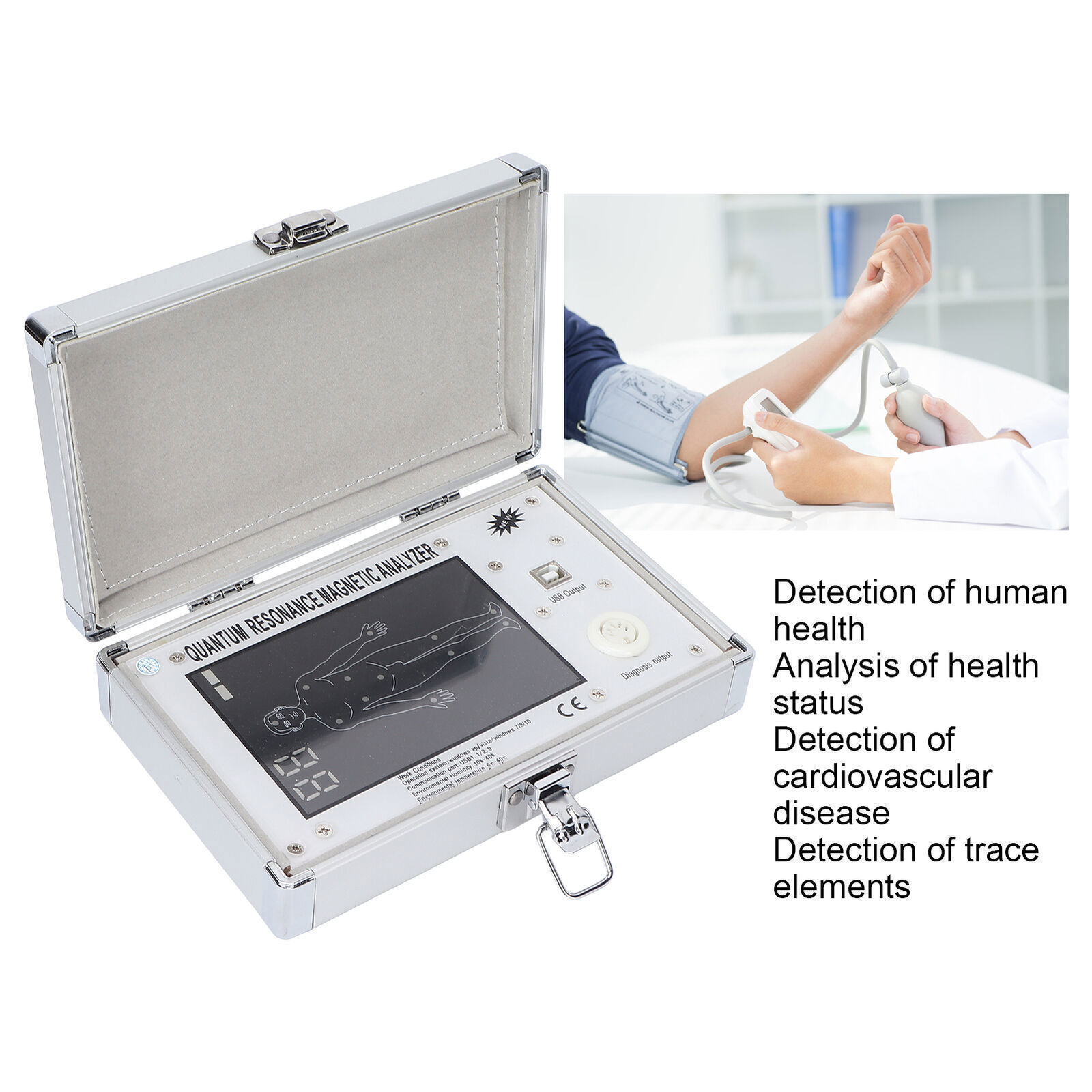 2026 Newest Version 4TH 52 Reports Quantum Magnetic Resonance Body Analyzer USA