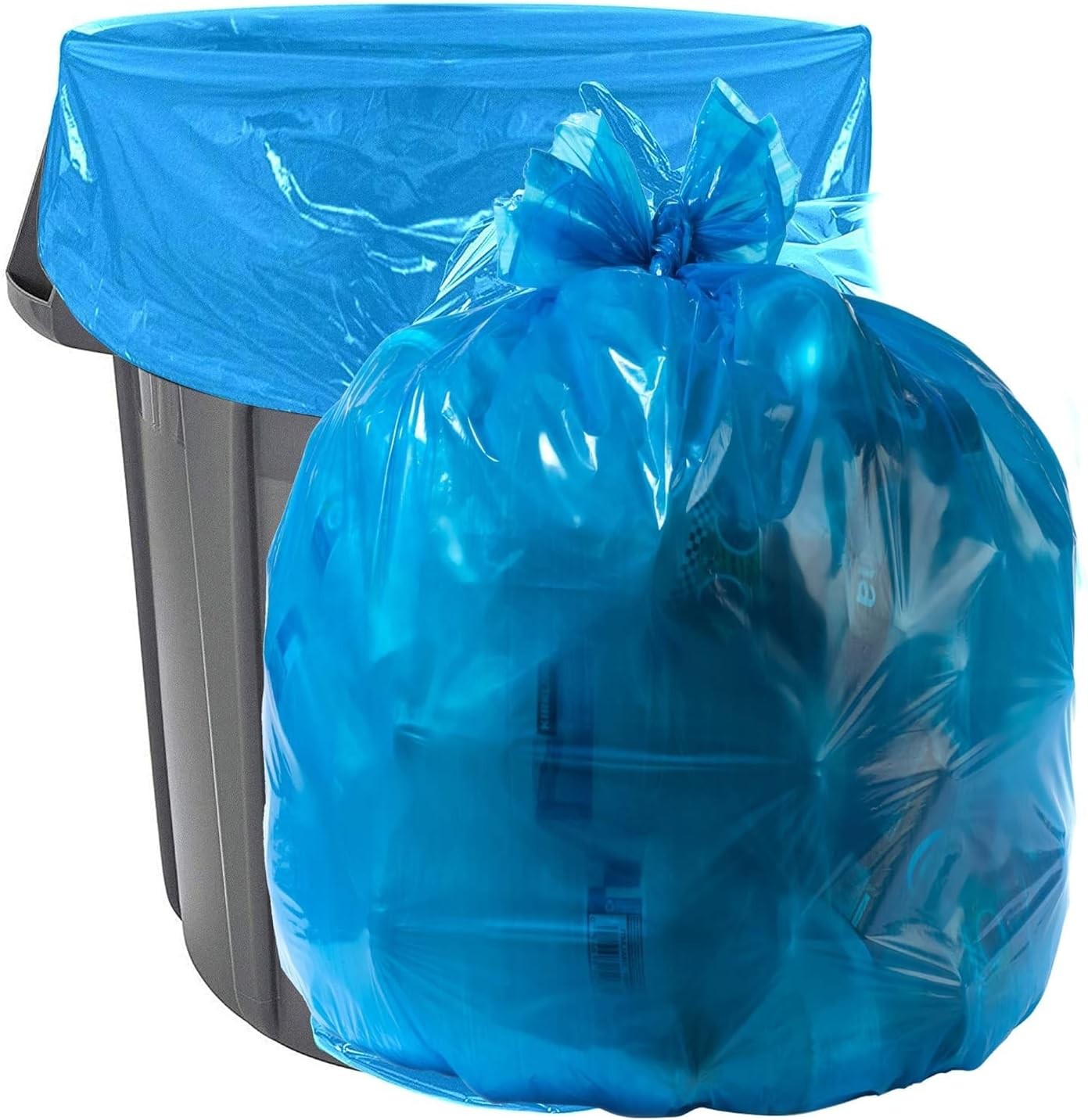 Aluf Plastics 40-45 Gallon 1.2 (Equivalent) MIL 100 Count (Pack of 1), Blue