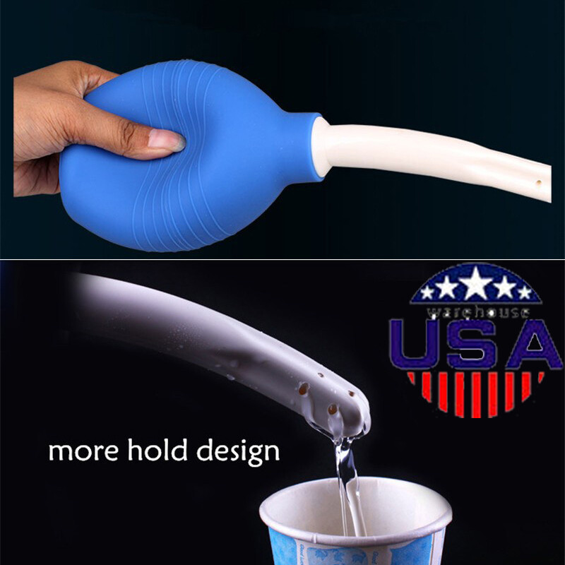 Vaginal Bulb Douche Colonic Irrigation Rubber Enema Cleaner 310ml for Men Women