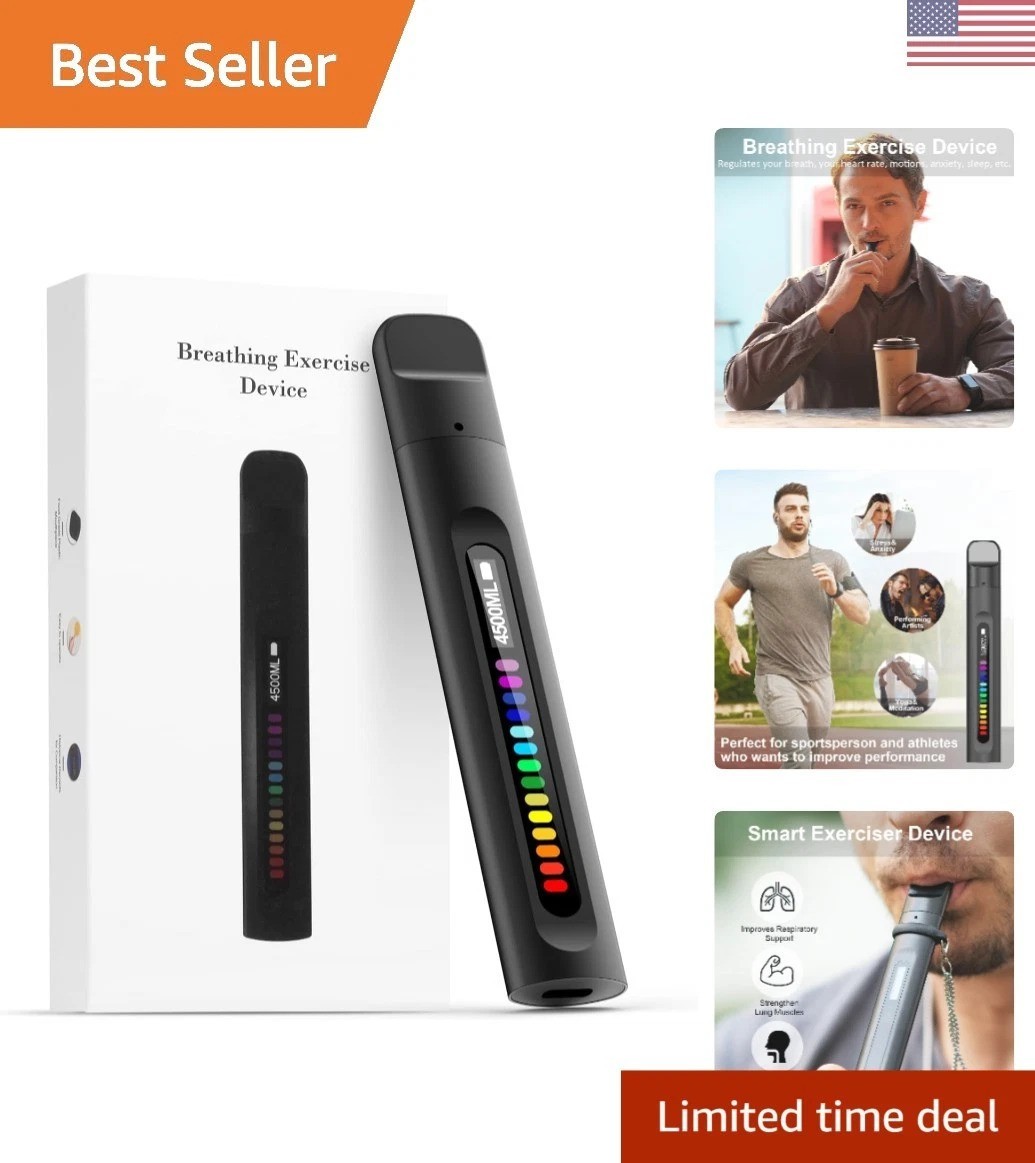 Breathing Exercise Device for Athletes – Track Vital Stats & Improve Endurance