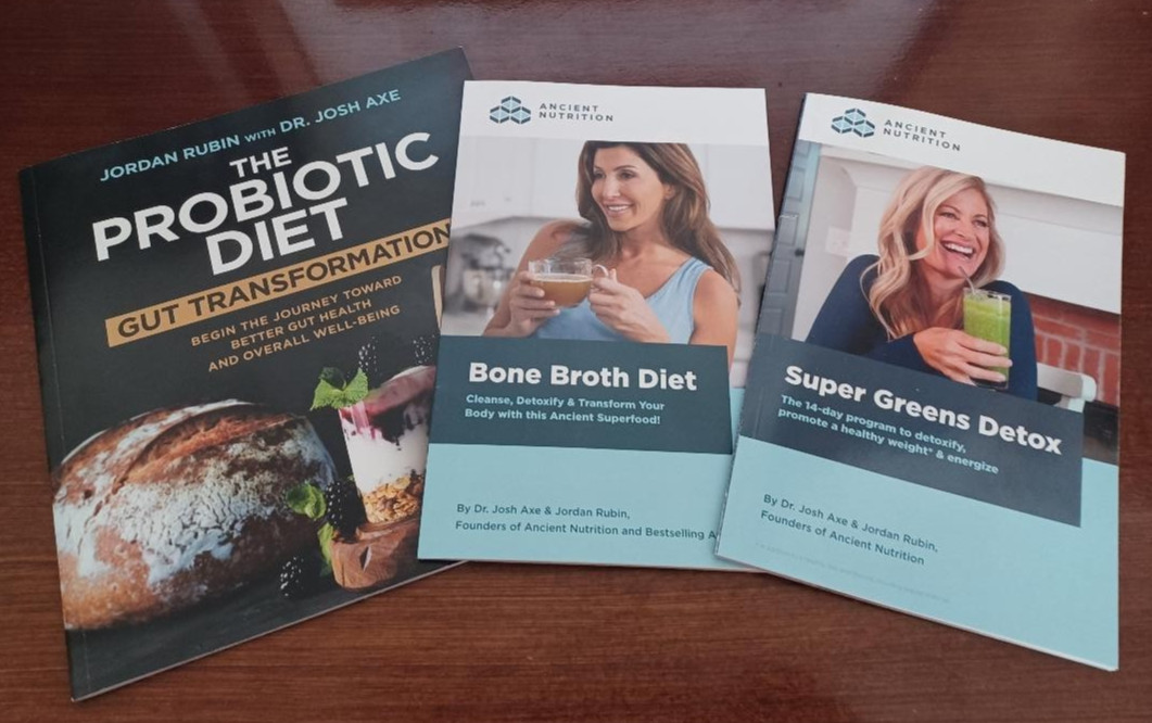ANCIENT NUTRITION 2 BOOK SET: Super Greens Detox & B*ne Broth Diet NEW/Recipes