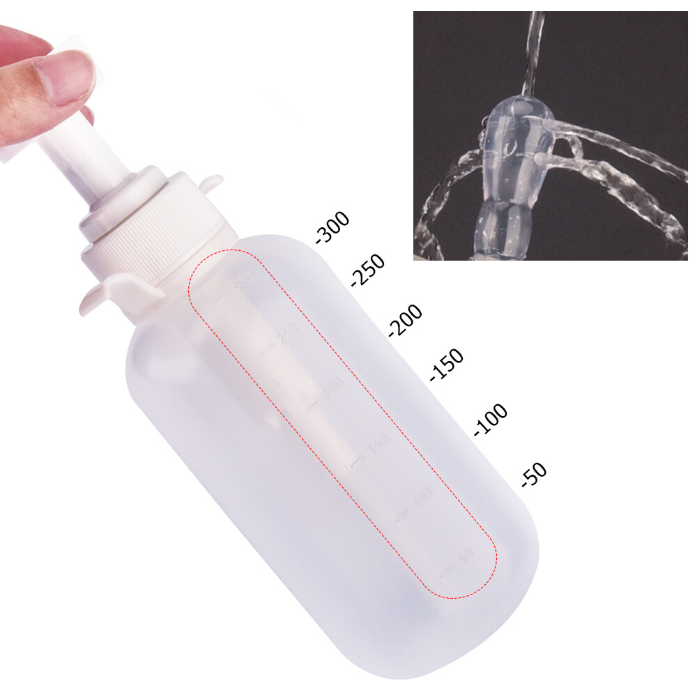 Women Enema Anal Vaginal irrigator Enemator Douche Cleaner Bottle Pump 300ML