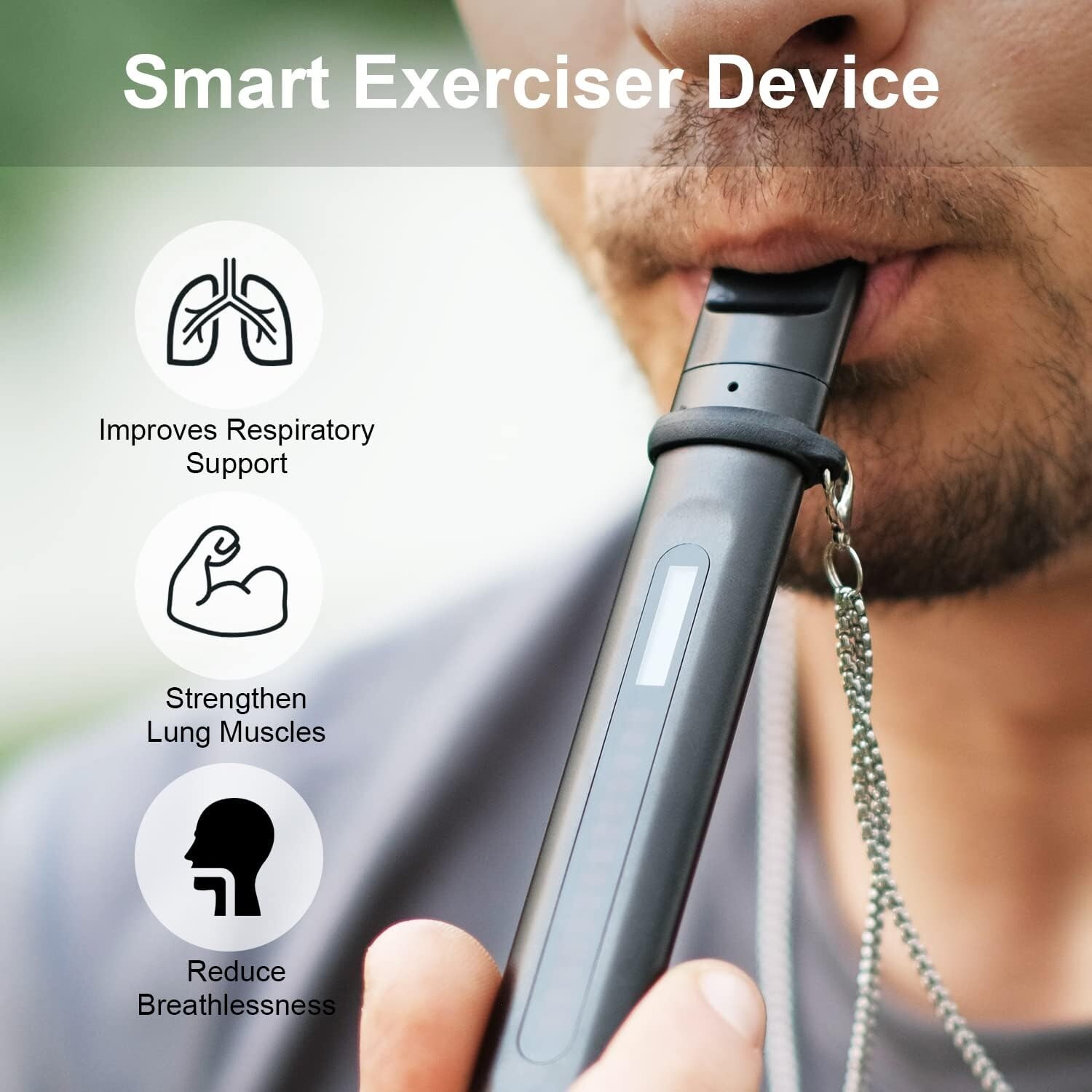 NEW Breathing Trainer for Adults Breathing Exercise Device for Lungs