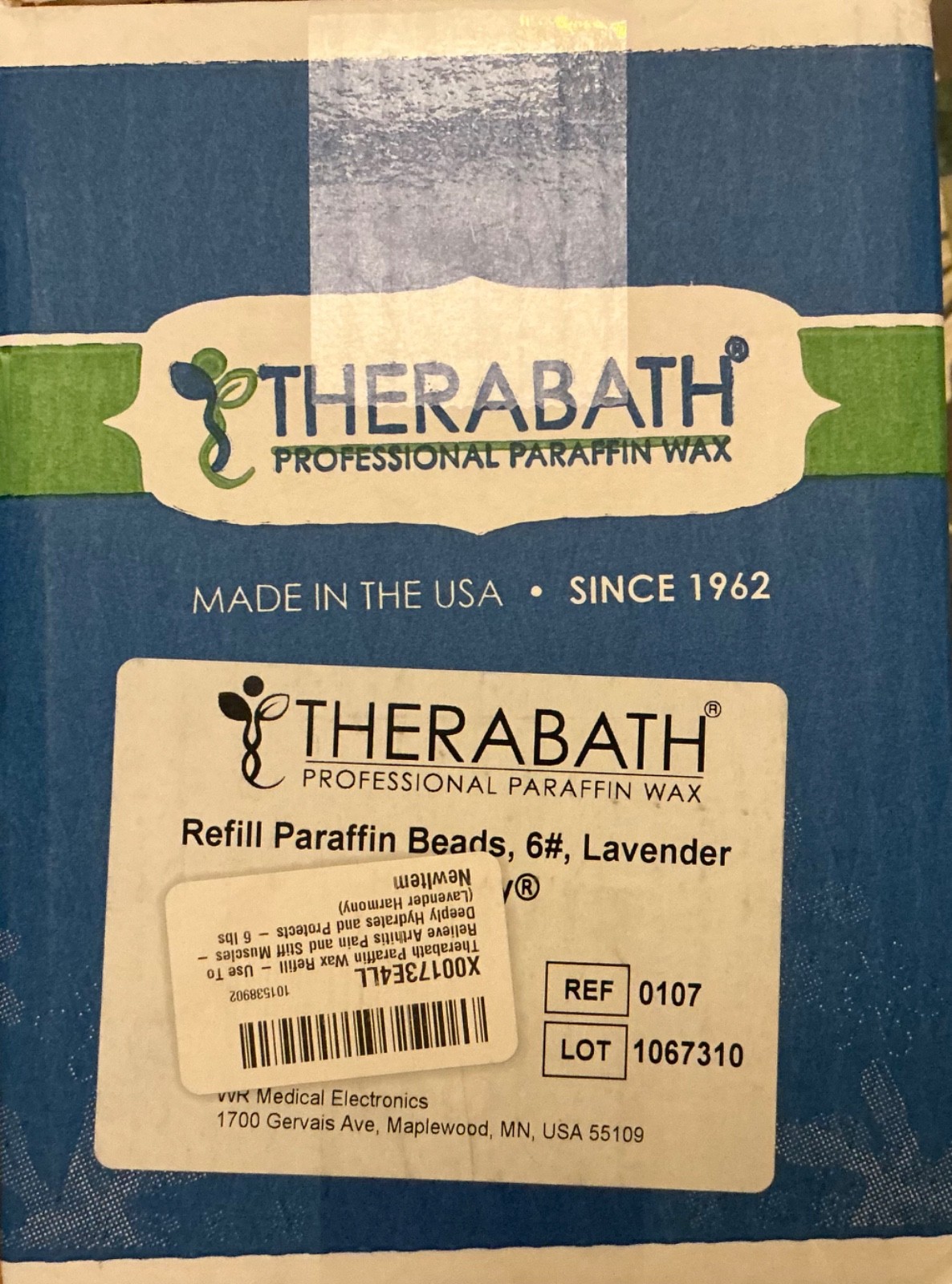 Therabath Professional Paraffin Wax Refill Beads Lavender Harmony 6lb NEW