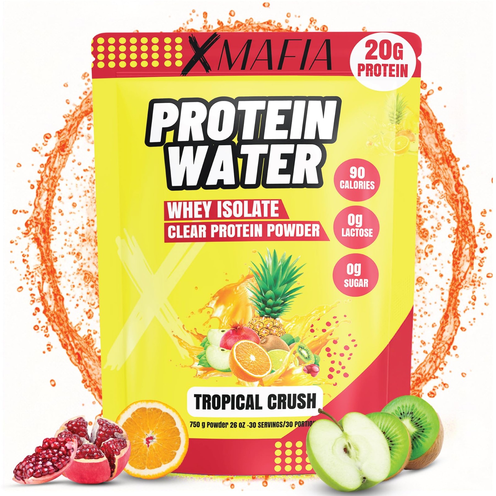 Clear Whey Isolate Protein Powder 20g Collagen Peptides Zero Sugar LYALOR Water
