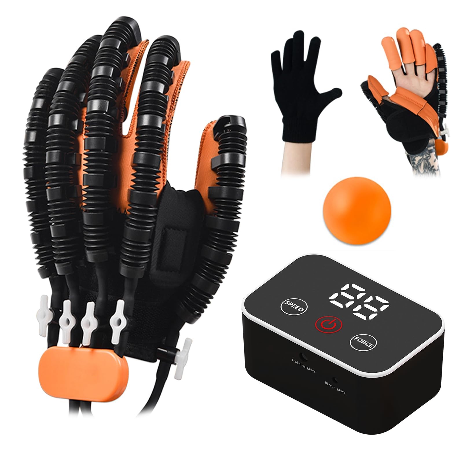 Rehabilitation Robot Gloves Stroke Recovery Hemiplegia Left Hand M JBMBHC Finger