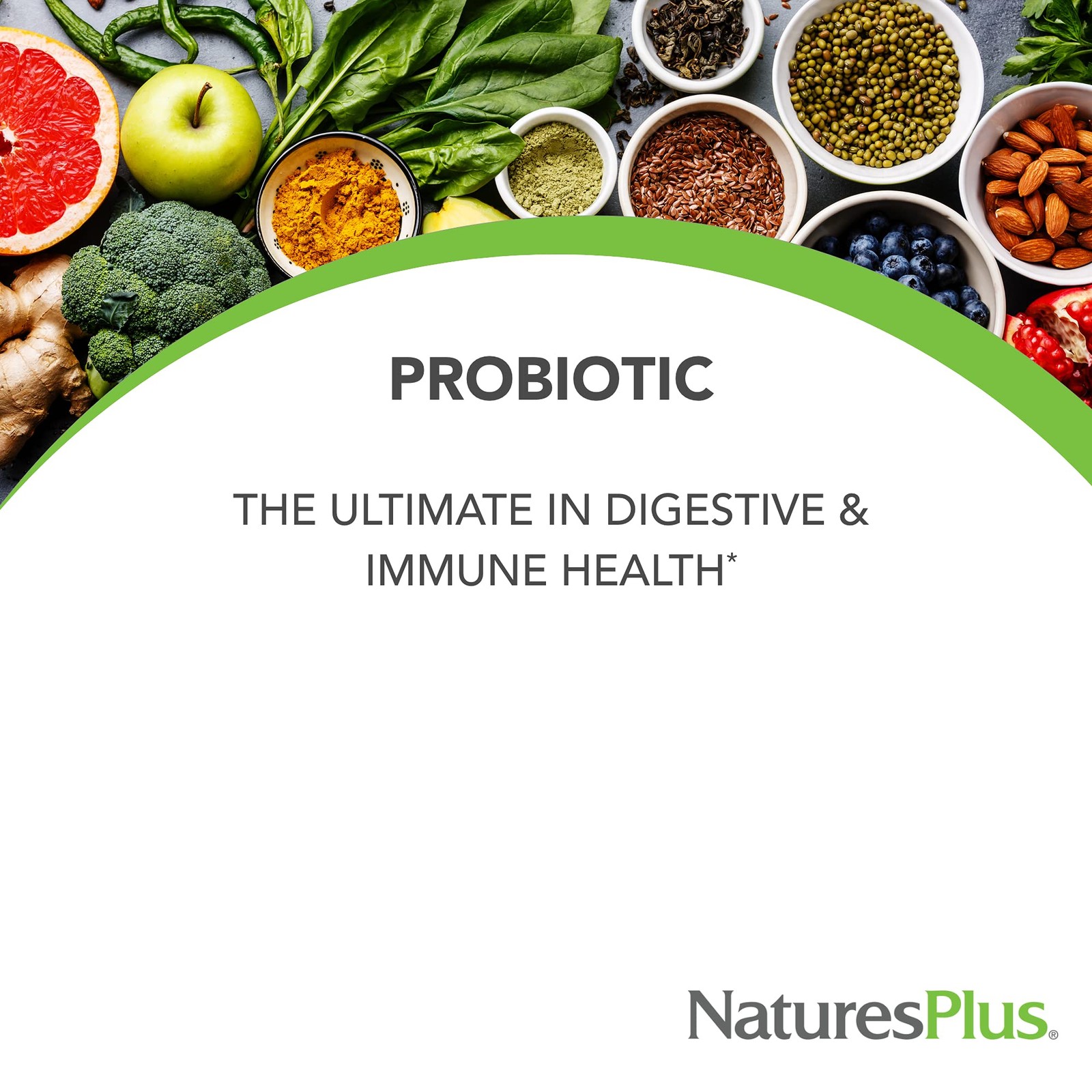 Probiotic Mega 30 Capsules Digestive Immune Health Gluten Free NaturesPlus