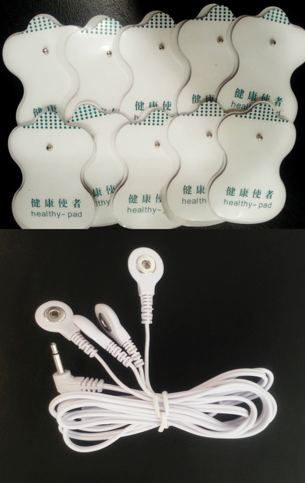 OMRON PM3030 – Compatible QUAD Lead Cable Wire w/ 20 ELECTROTHERAPY PADS