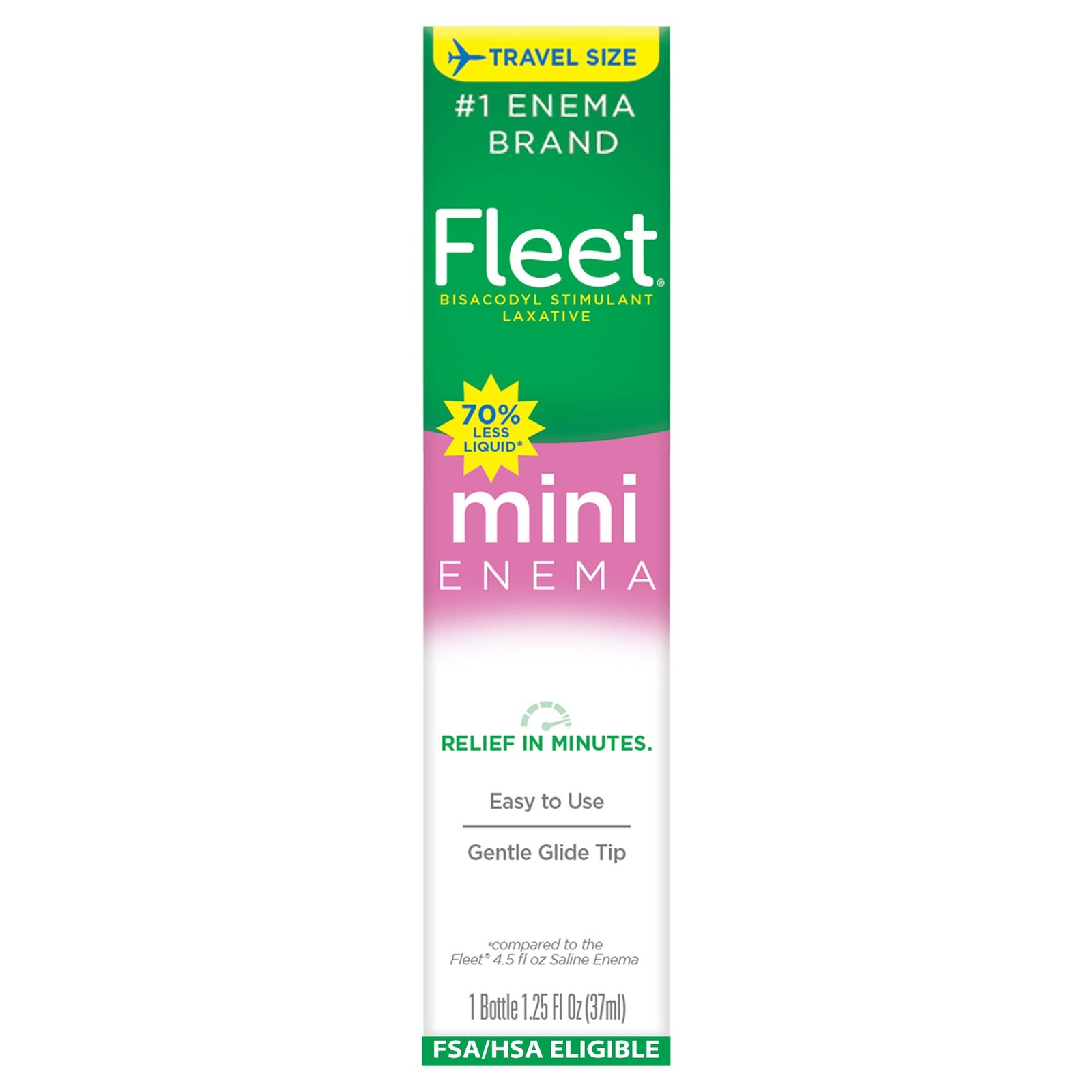Fleet Enema, Mini Bisacodyl Enema, Stimulant Laxative for Constipation Relief