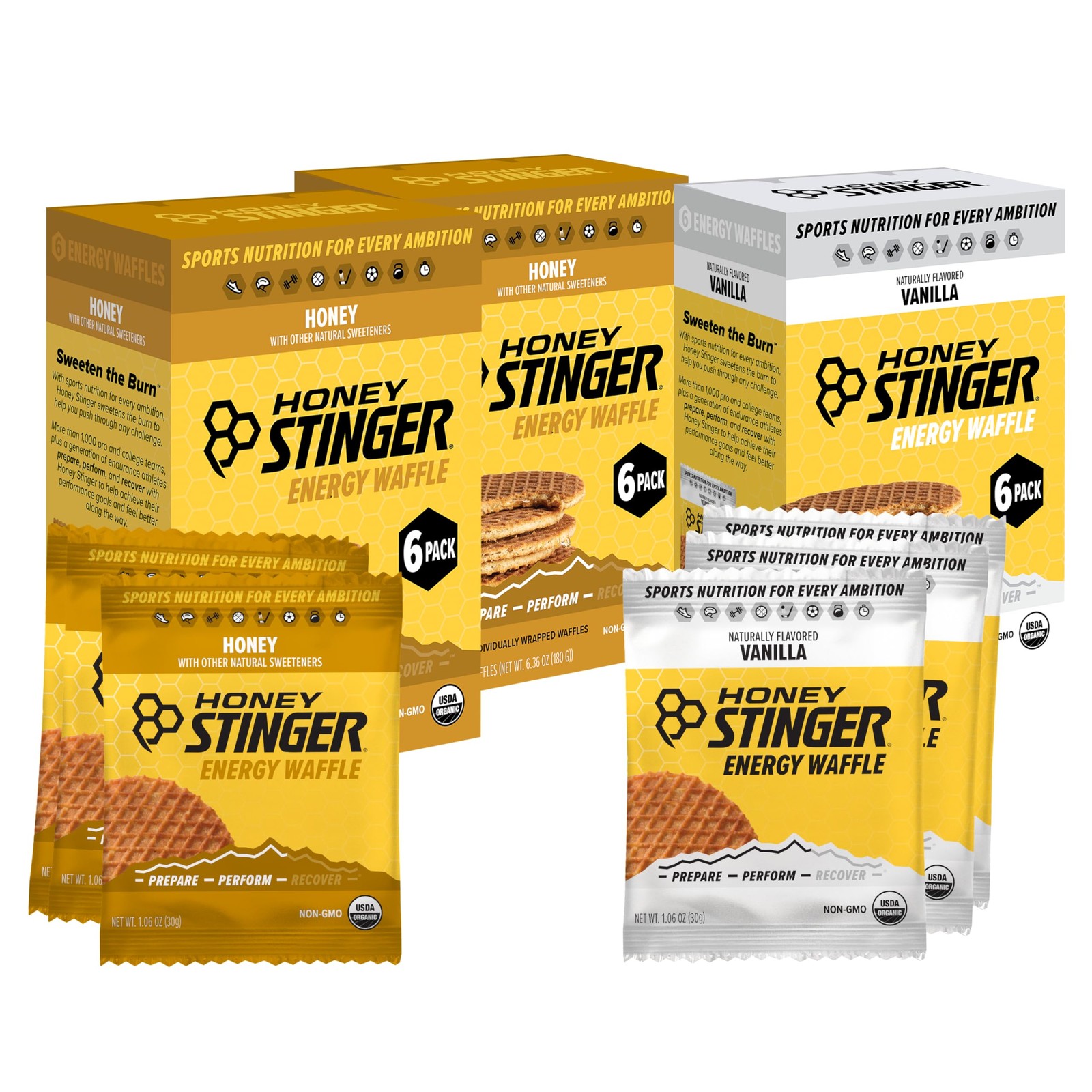 Fuel Your Workouts – Honey Stinger Organic Energy Waffles 18 Pack