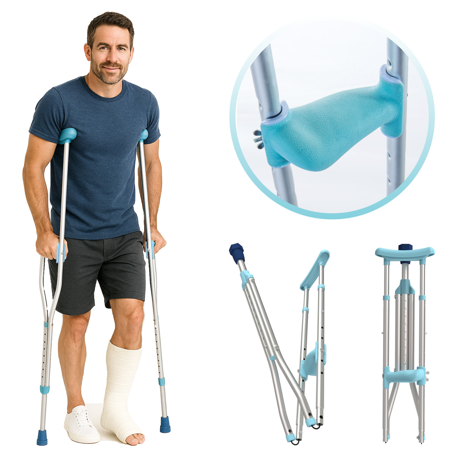 Ergo Walk Ergonomic Foldable crutches