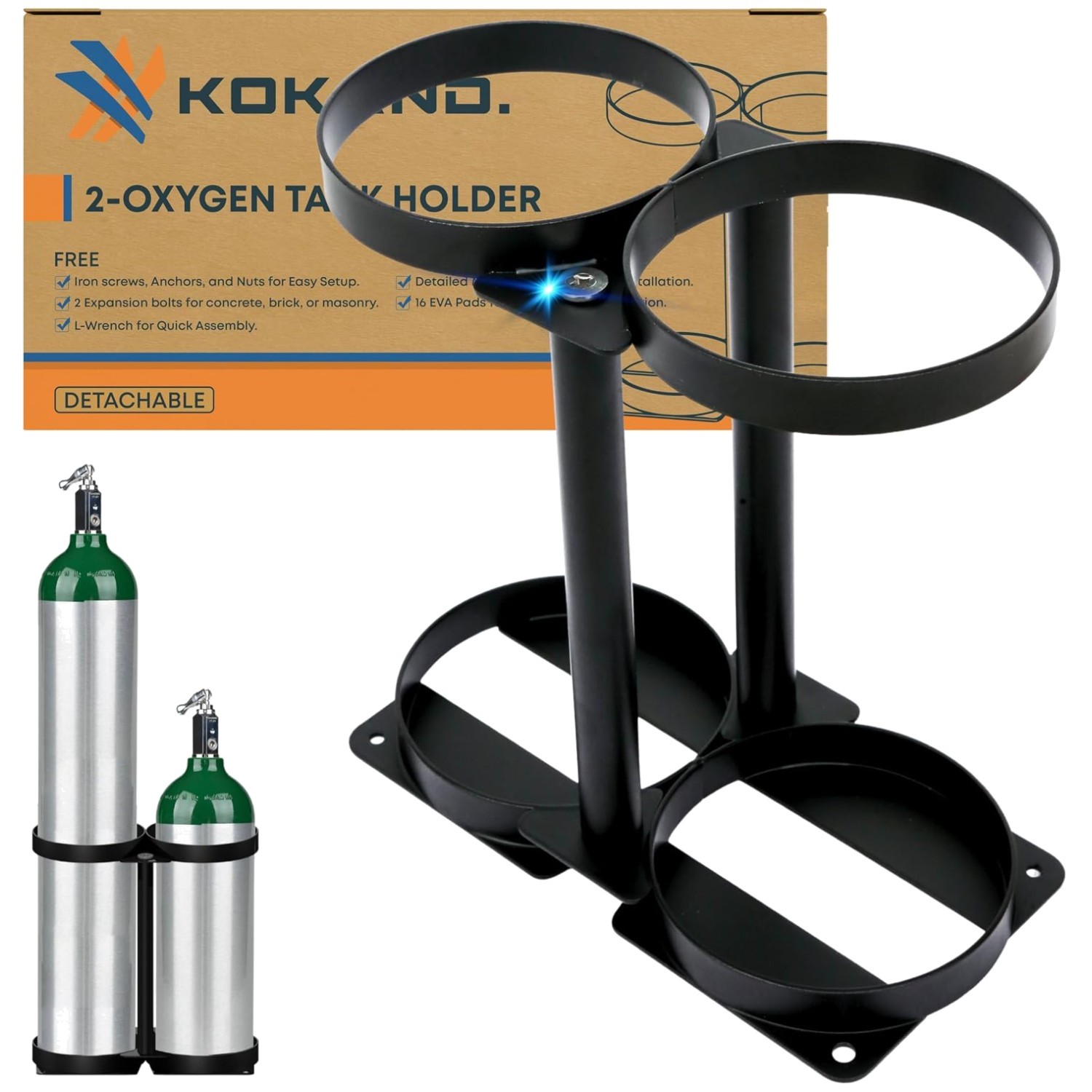 Portable Oxygen Cylinder Rack – Vehicle and Floor Mount