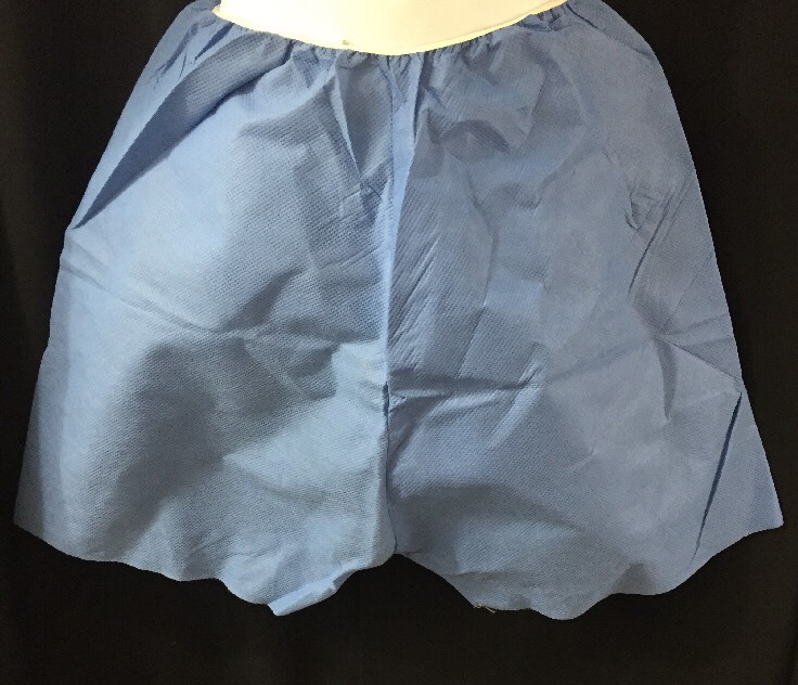 NEW LOT OF 10 Medical Exam Shorts Large Light Blue