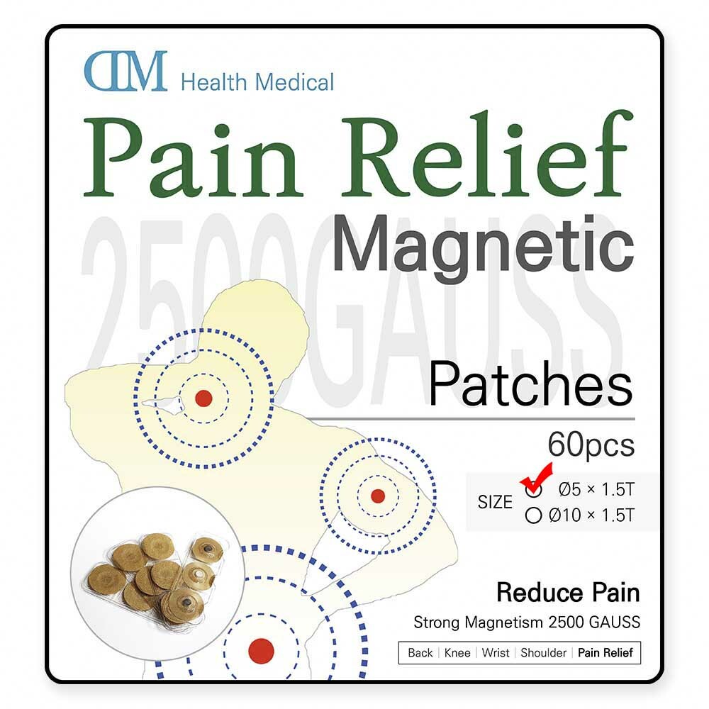 Pain Relief Magnetic Patches 60Pcs Pain Killer 2500GAUSS Magnetic