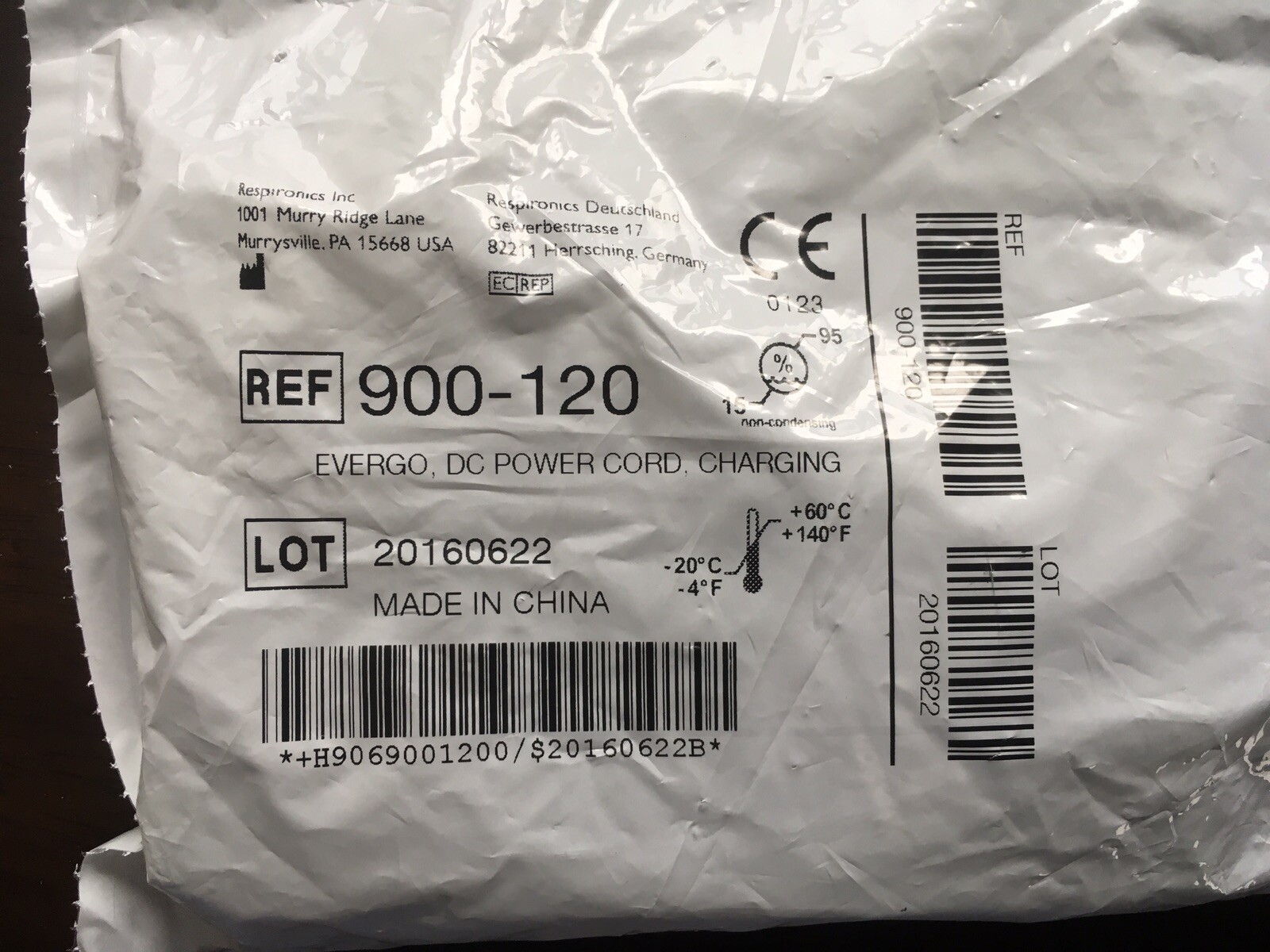 Respironics Evergo POC DC Charger