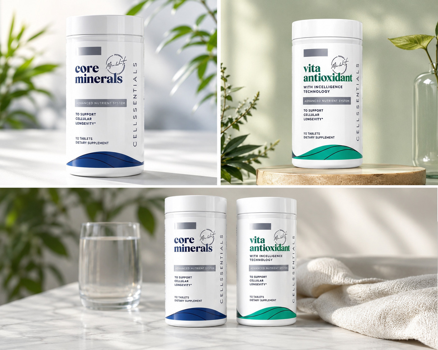 USANA CellSentials Vita Antioxidant + Core Minerals Latest Formula USA